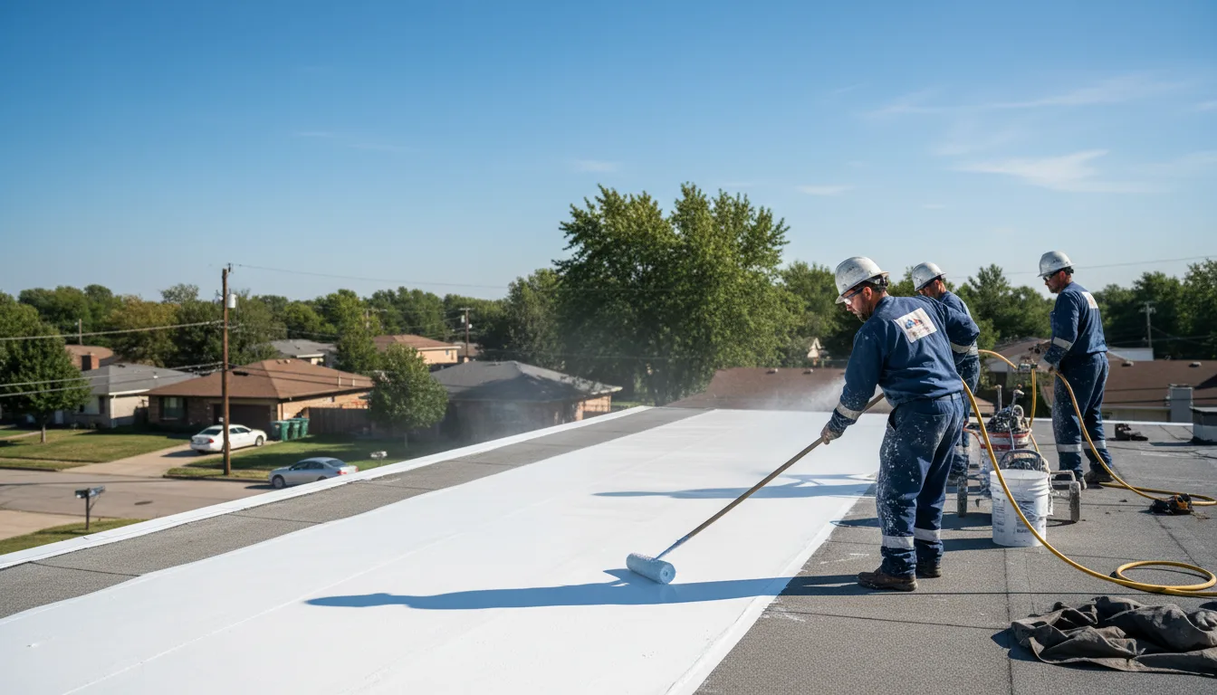Commercial roof coating in Le Mars, IA near me